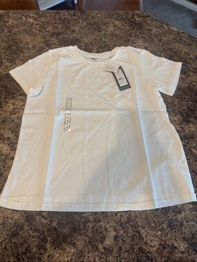 Alpine Design White Short Sleeve Crewneck Tee with UPF 30
